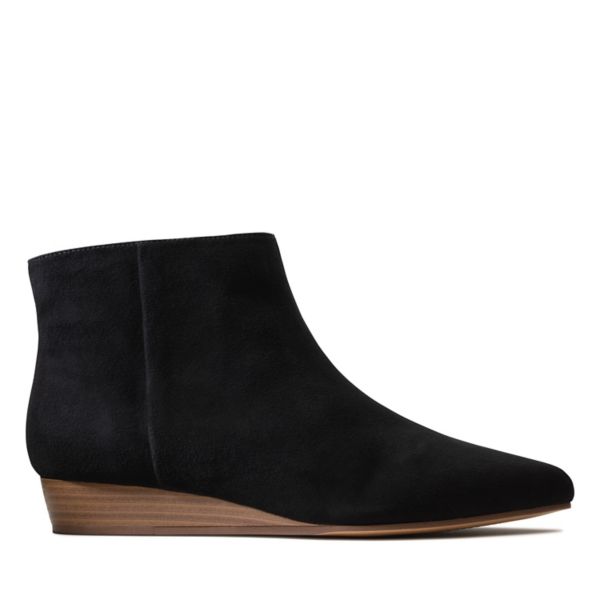 Clarks Womens Sense Belle Ankle Boots Black | UK-4908635 - Click Image to Close